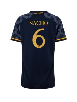 Real Madrid Nacho #6 Replika Borta Kläder Dam 2023-24 Kortärmad